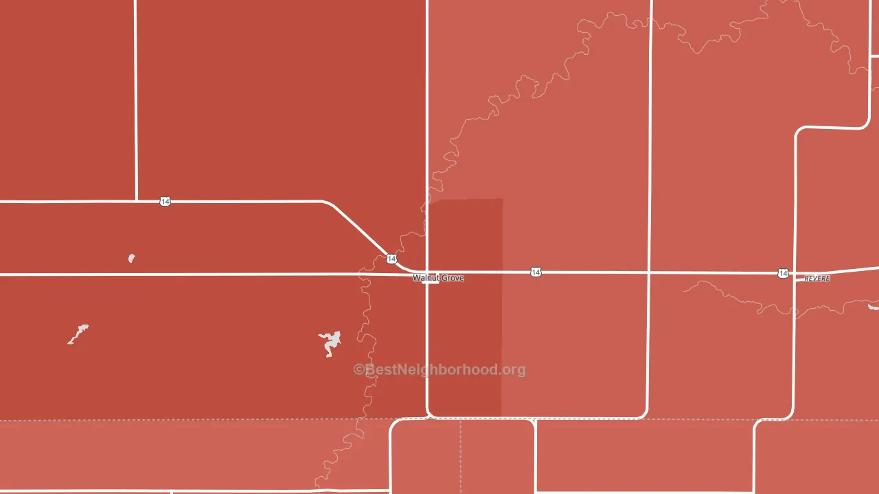 56180, MN block-group political-lean map