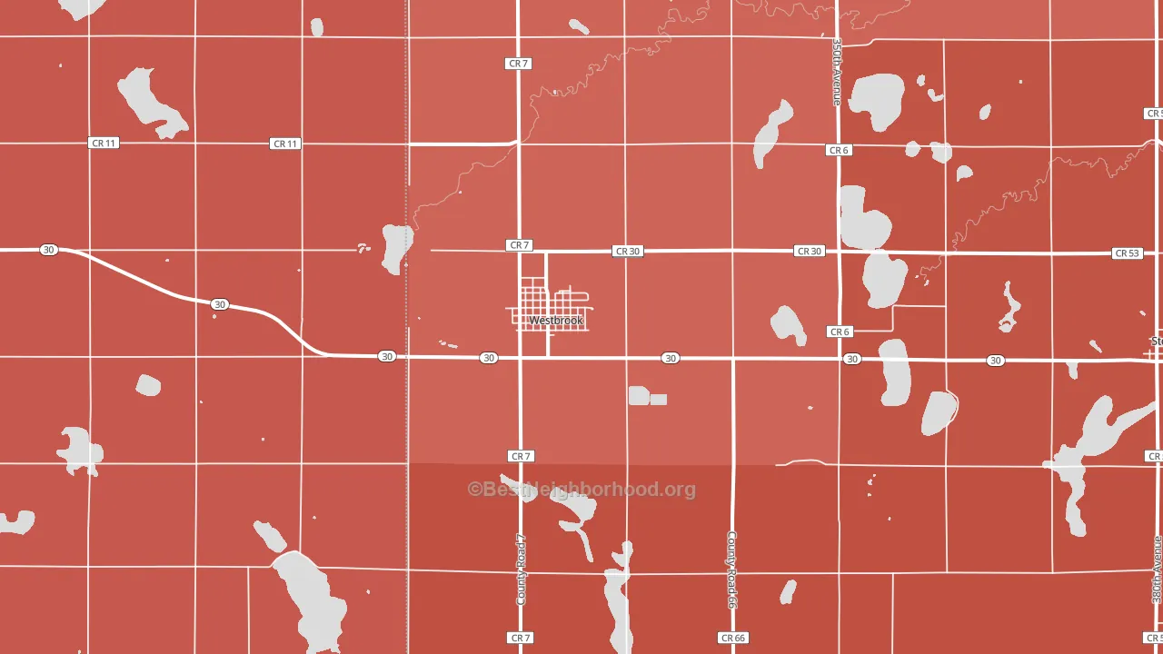 56183, MN block-group political-lean map