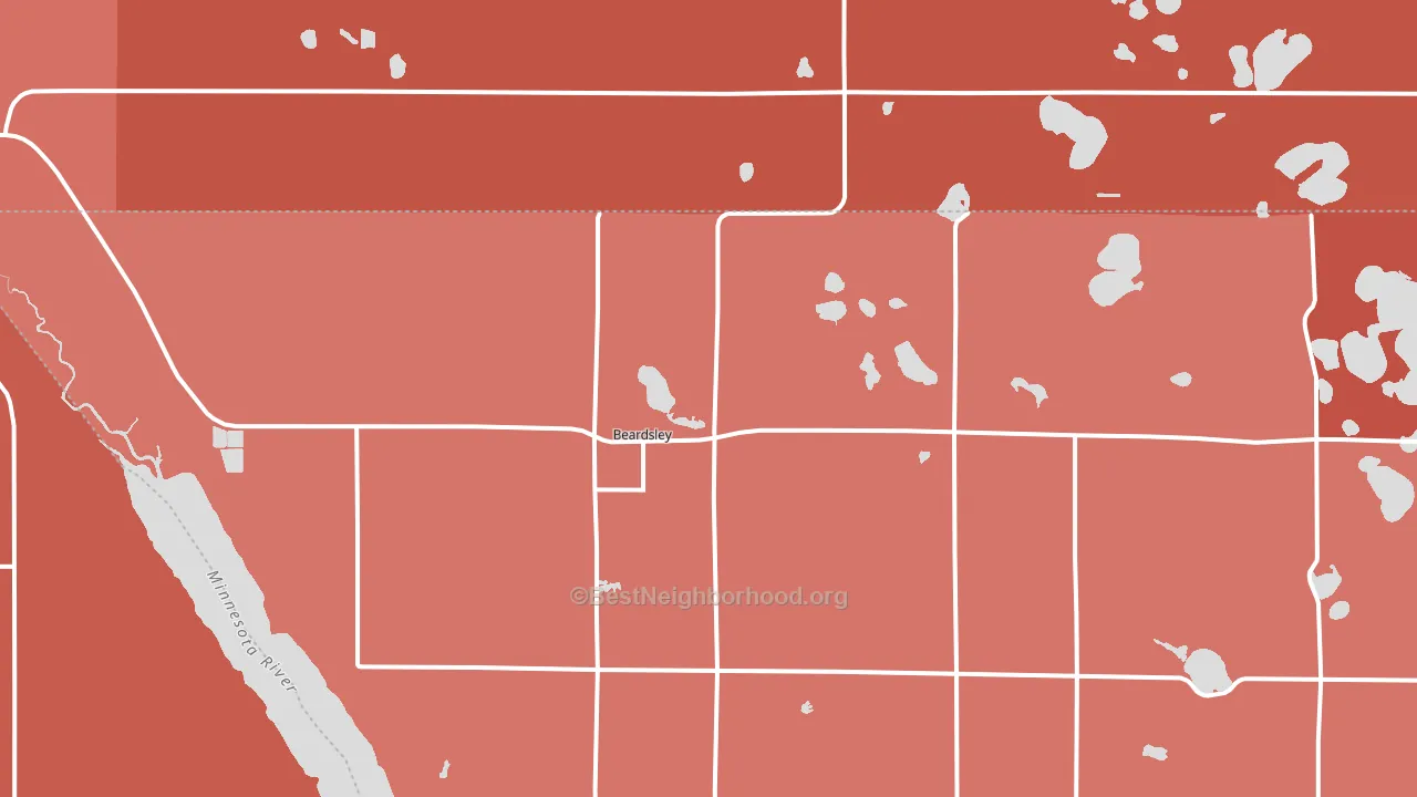 56211, MN block-group political-lean map