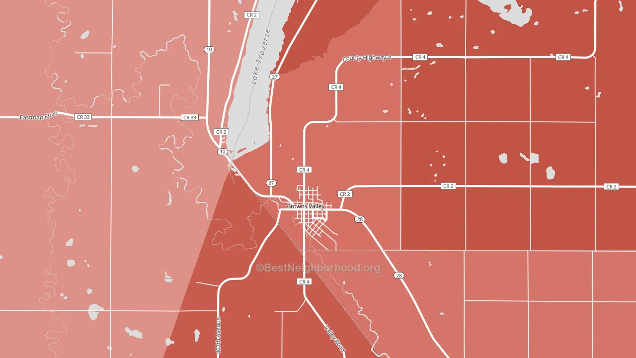 56219, MN block-group political-lean map