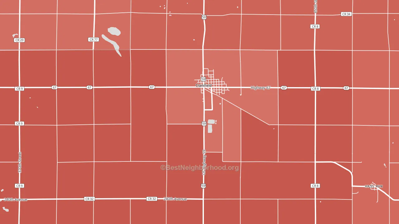 56223, MN block-group political-lean map