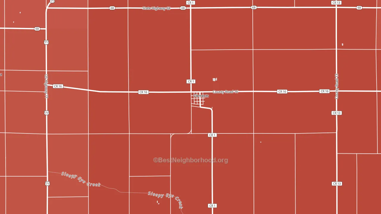 56224, MN block-group political-lean map