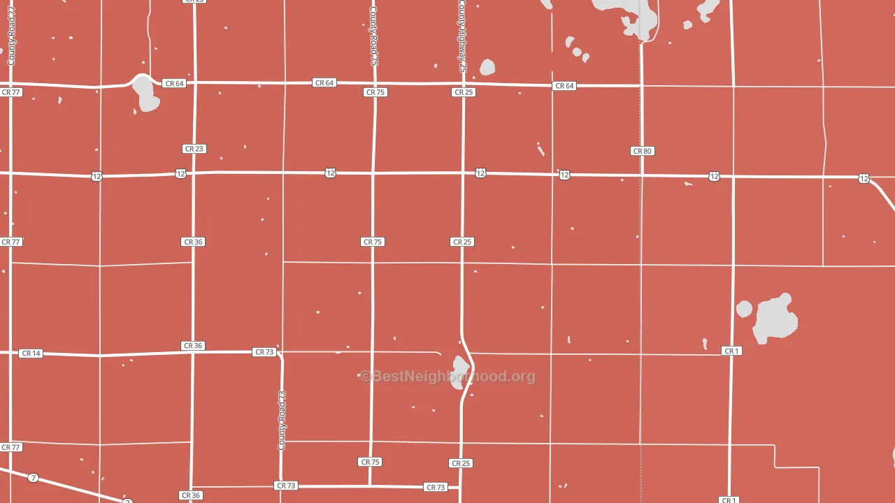 56227, MN block-group political-lean map