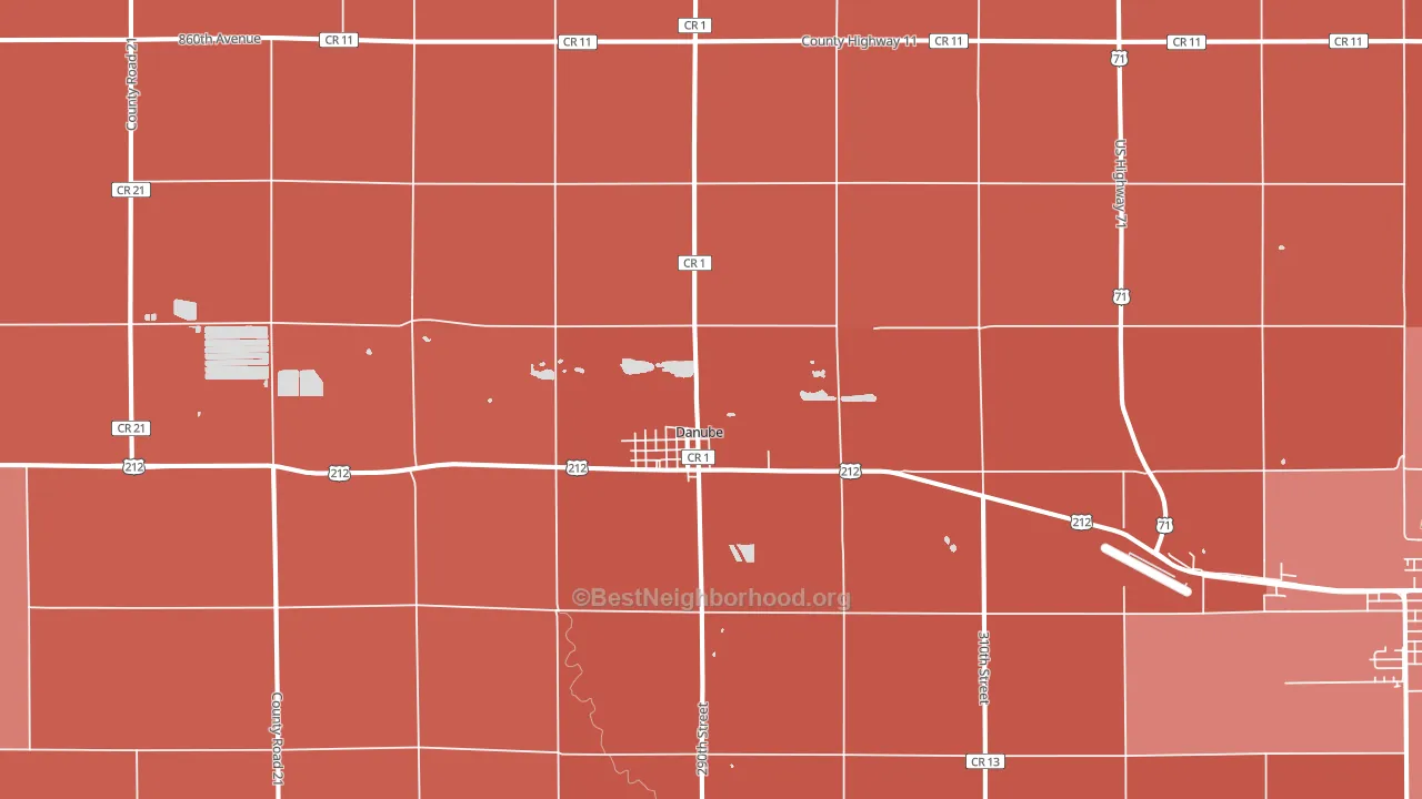 56230, MN block-group political-lean map