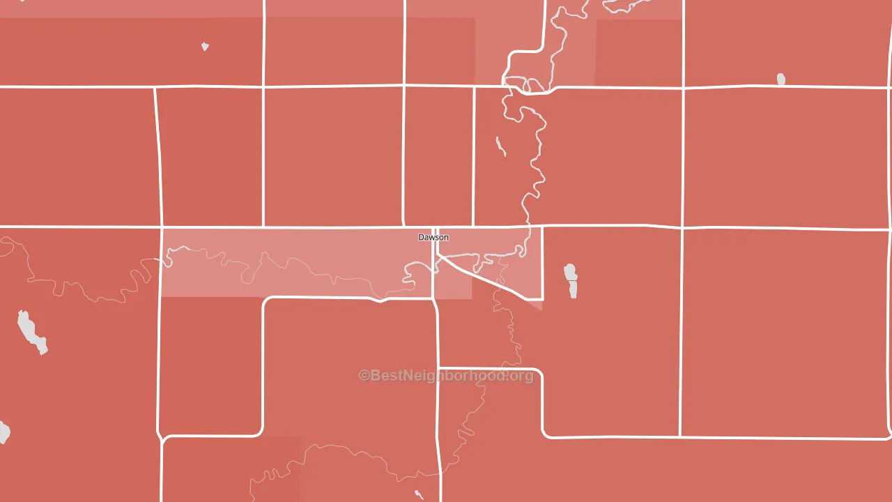 56232, MN block-group political-lean map