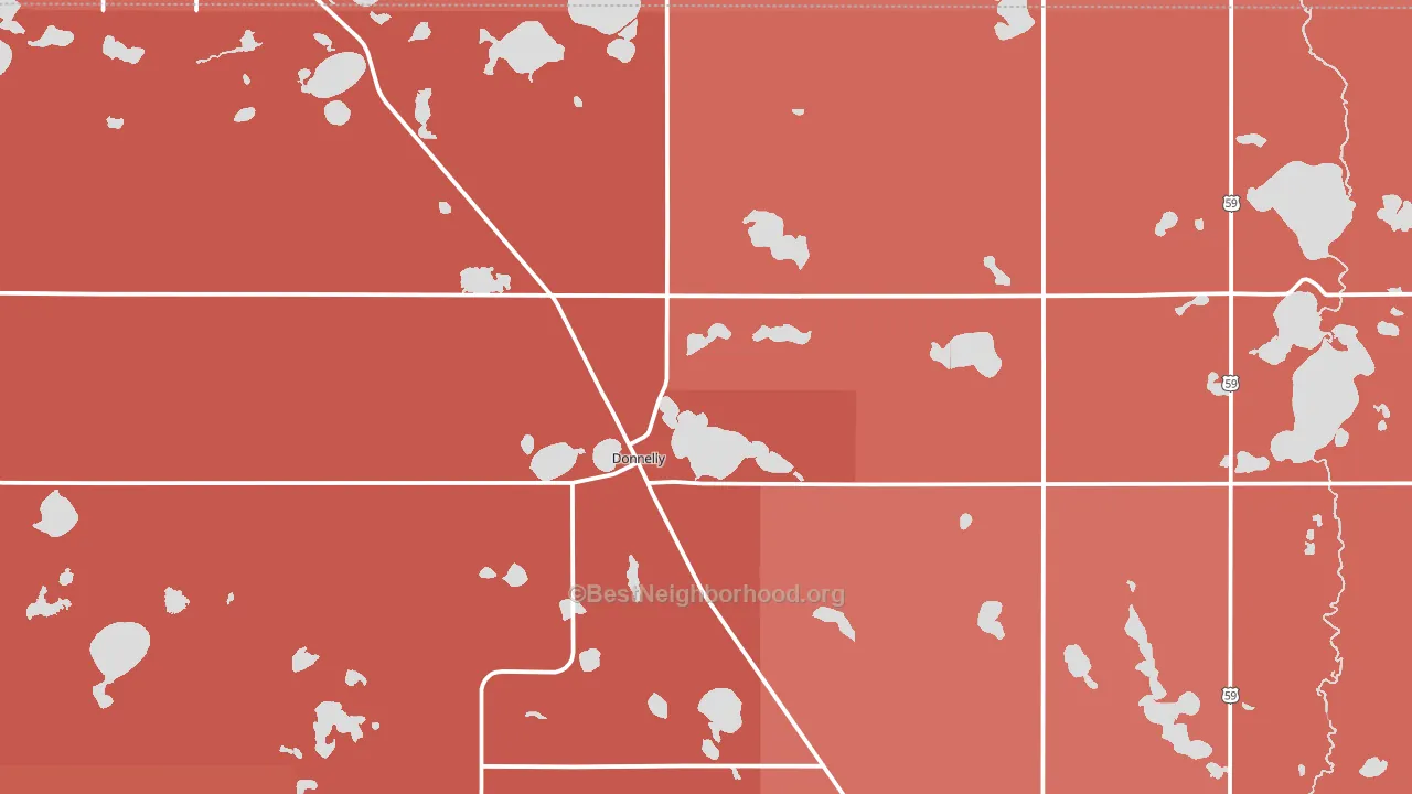 56235, MN block-group political-lean map