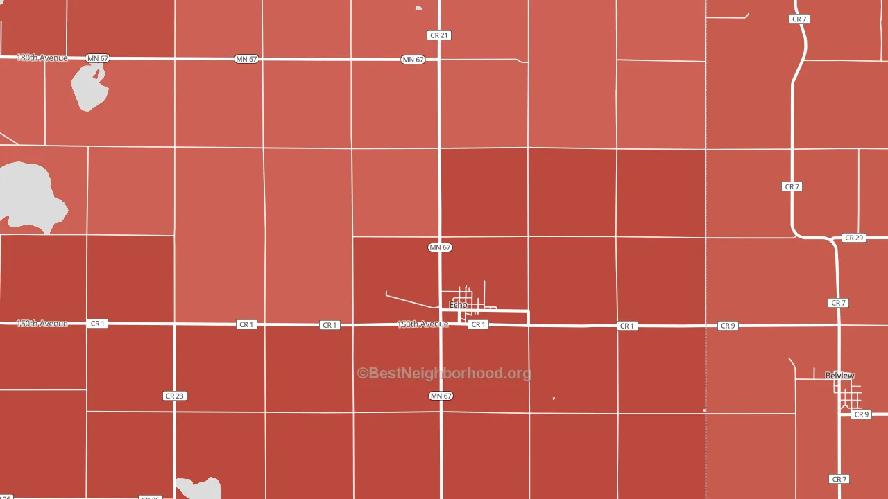 56237, MN block-group political-lean map