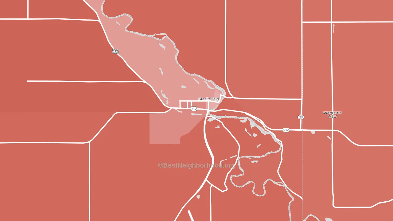 56241, MN block-group political-lean map