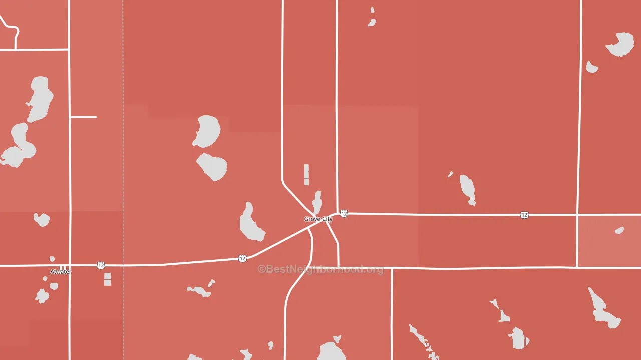 56243, MN block-group political-lean map