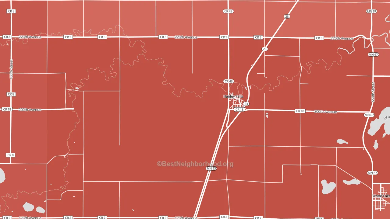 56245, MN block-group political-lean map