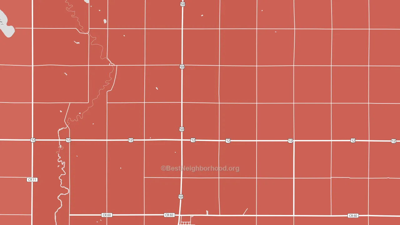 56249, MN block-group political-lean map
