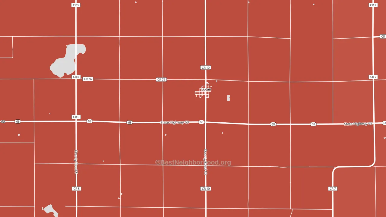 56255, MN block-group political-lean map
