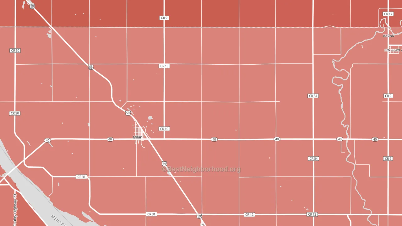 56262, MN block-group political-lean map