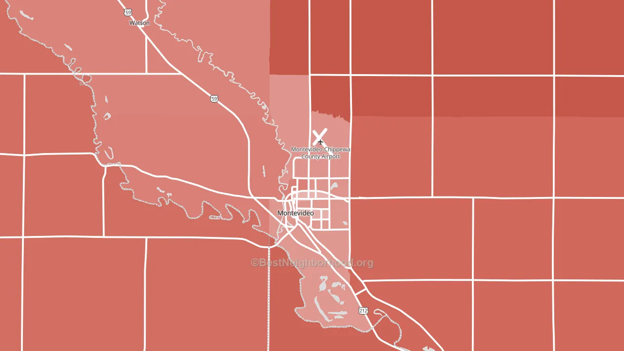 56265, MN block-group political-lean map