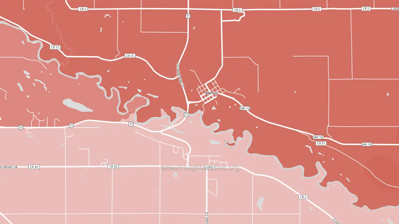 56270, MN block-group political-lean map