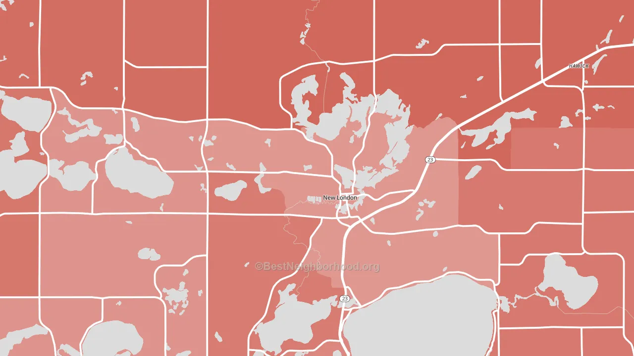 56273, MN block-group political-lean map
