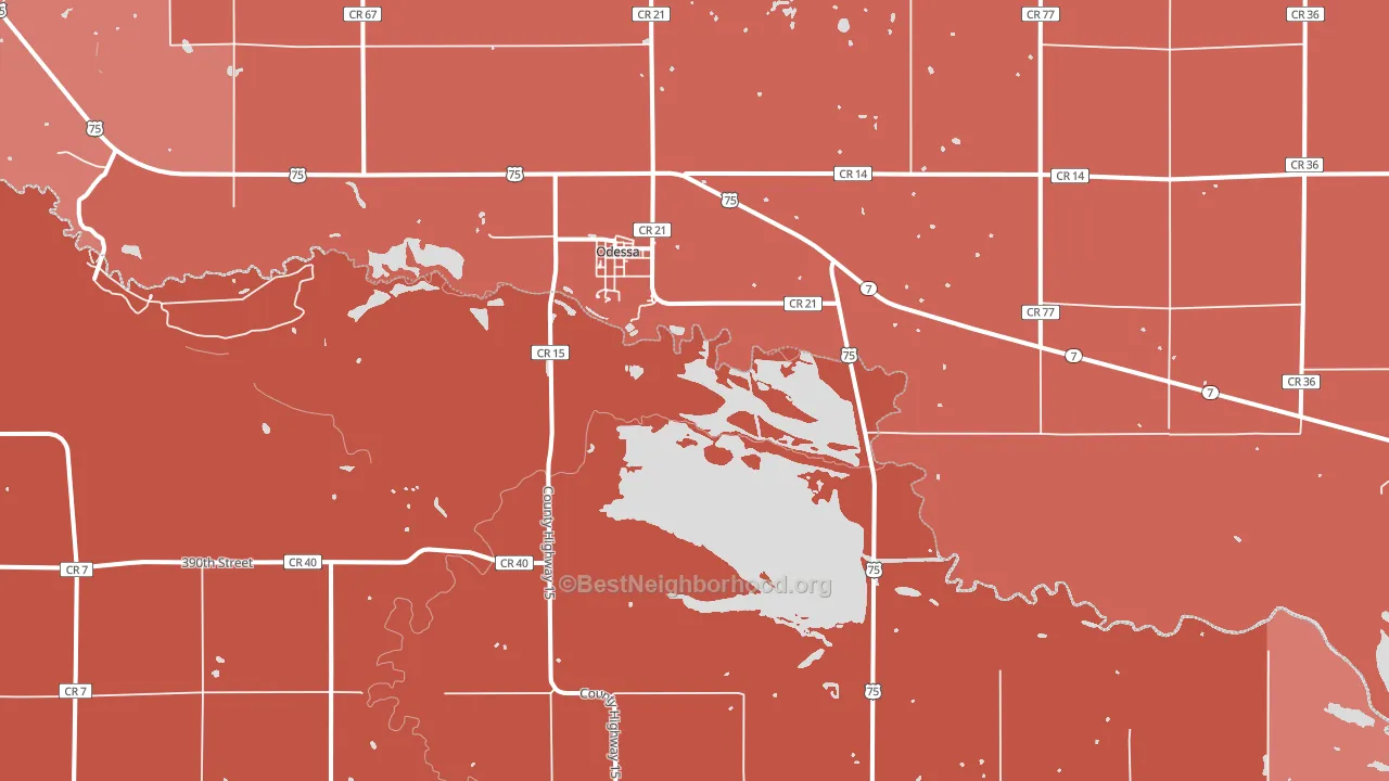 56276, MN block-group political-lean map