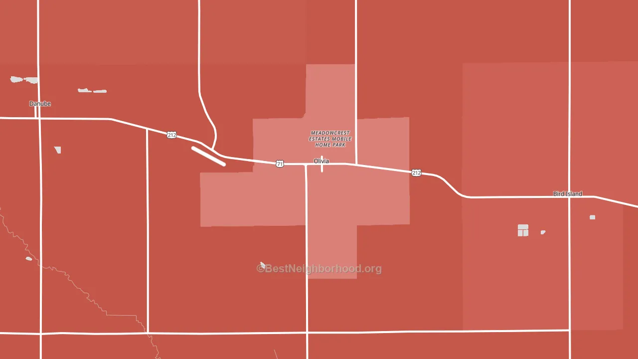 56277, MN block-group political-lean map