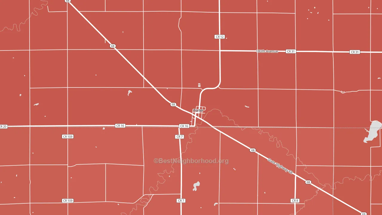 56280, MN block-group political-lean map