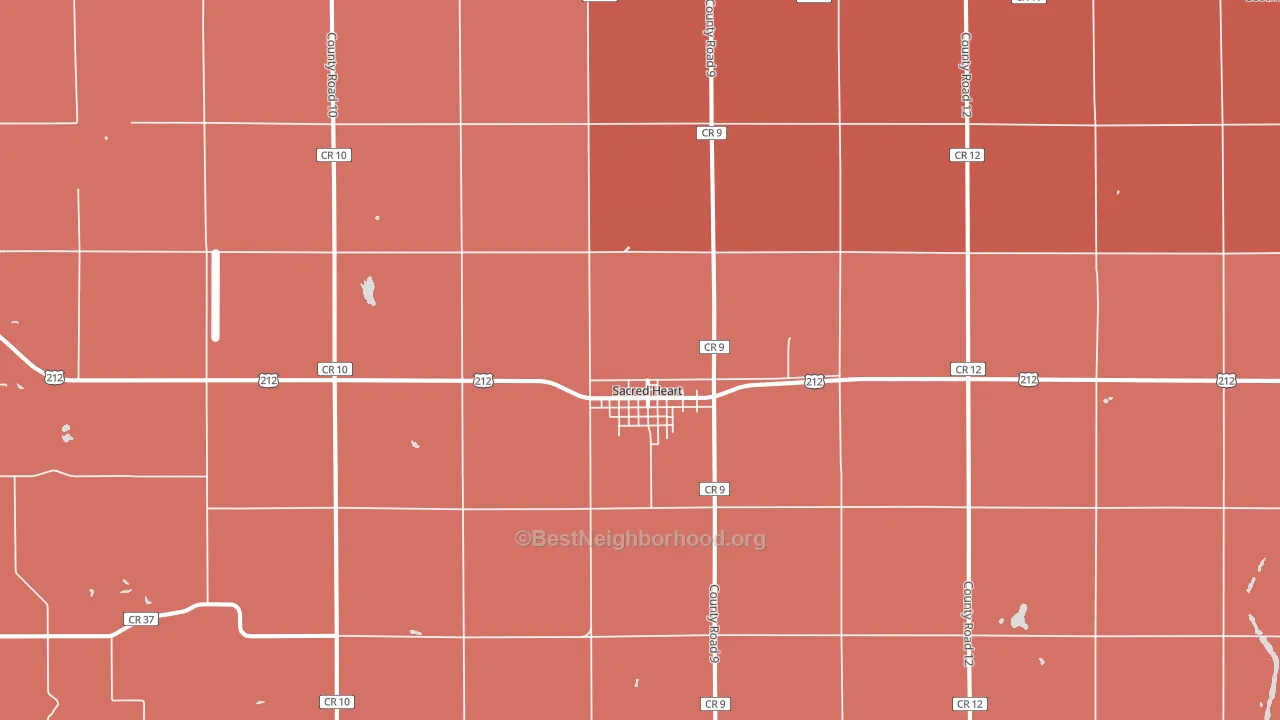 56285, MN block-group political-lean map
