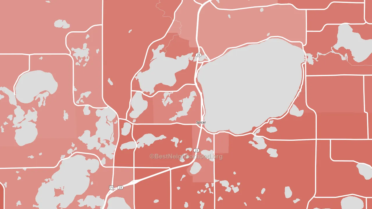 56288, MN block-group political-lean map