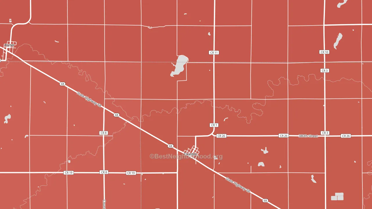 56291, MN block-group political-lean map