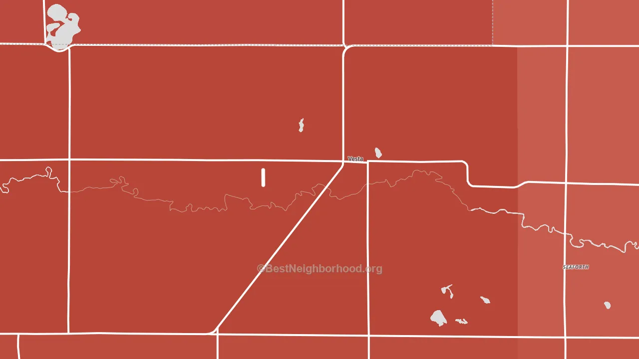 56292, MN block-group political-lean map