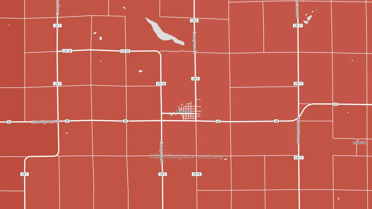 56293, MN block-group political-lean map