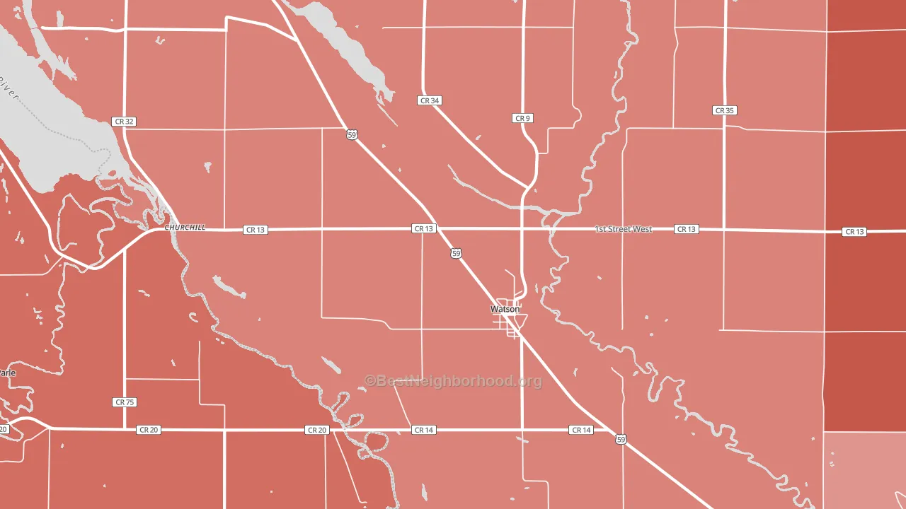 56295, MN block-group political-lean map