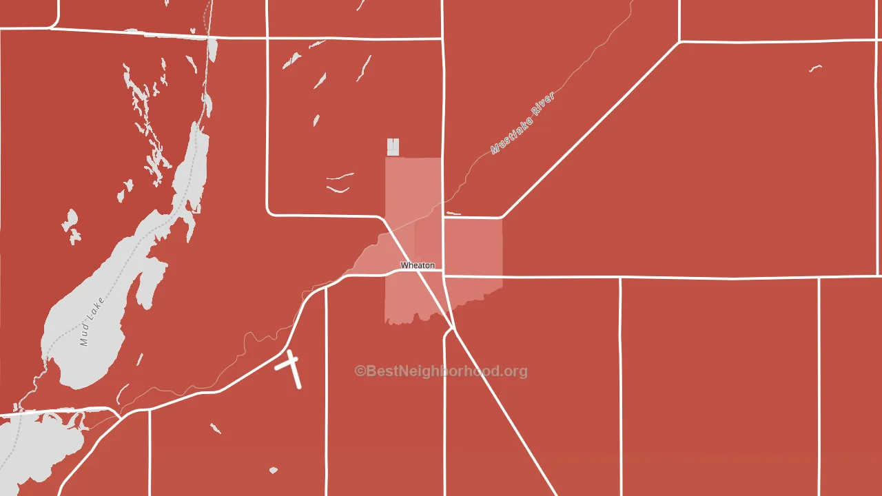 56296, MN block-group political-lean map