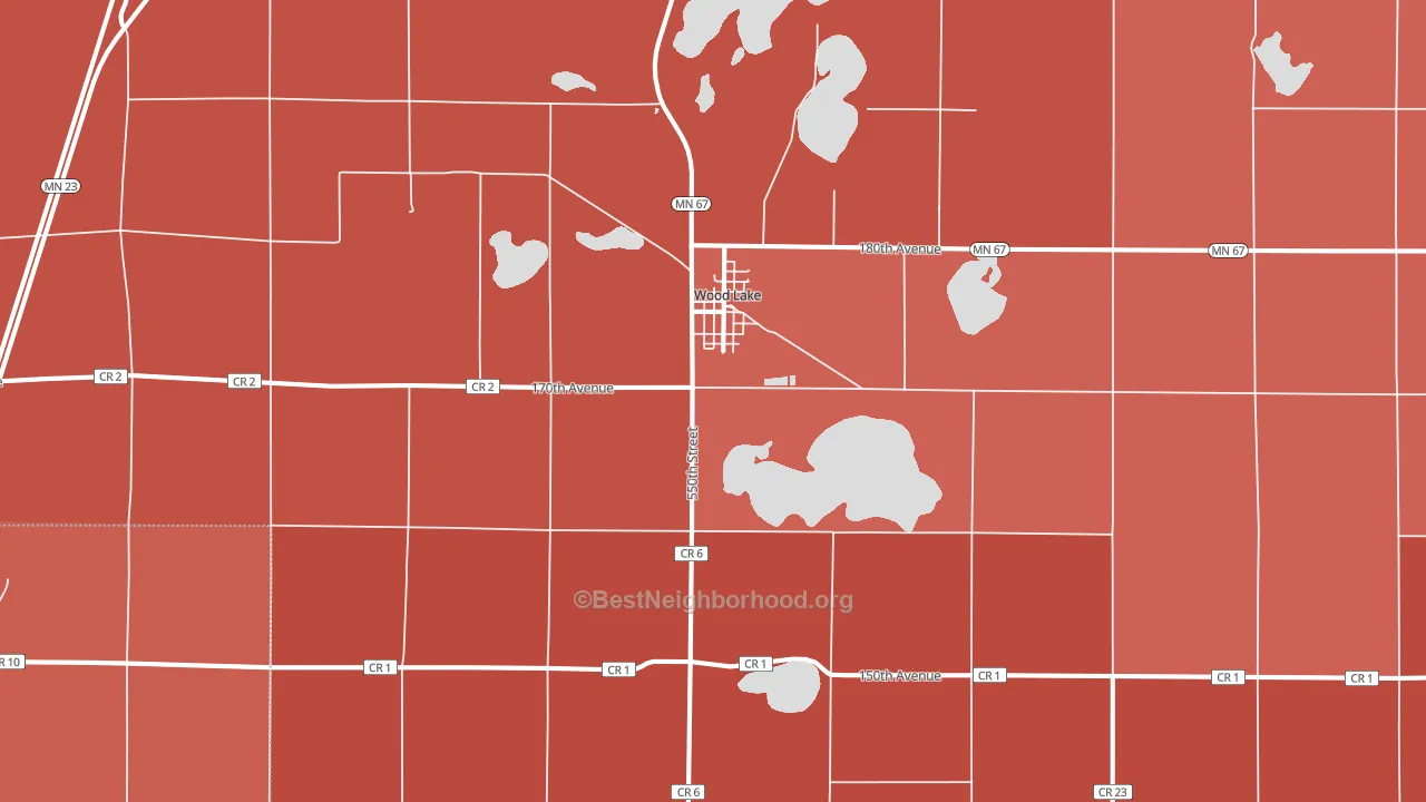 56297, MN block-group political-lean map