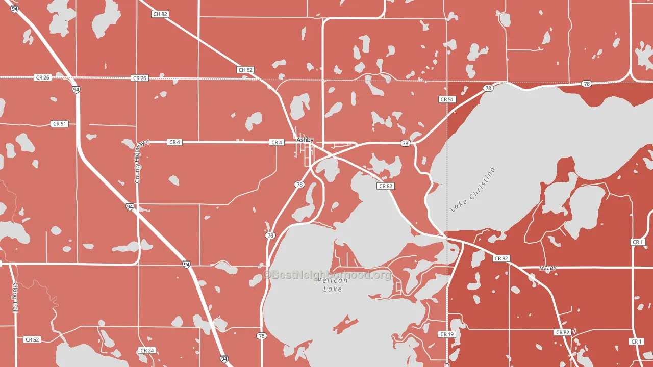 56309, MN block-group political-lean map