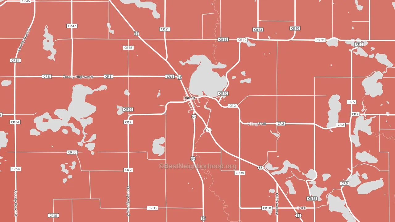 56311, MN block-group political-lean map