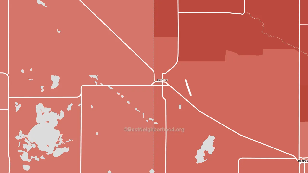 56316, MN block-group political-lean map