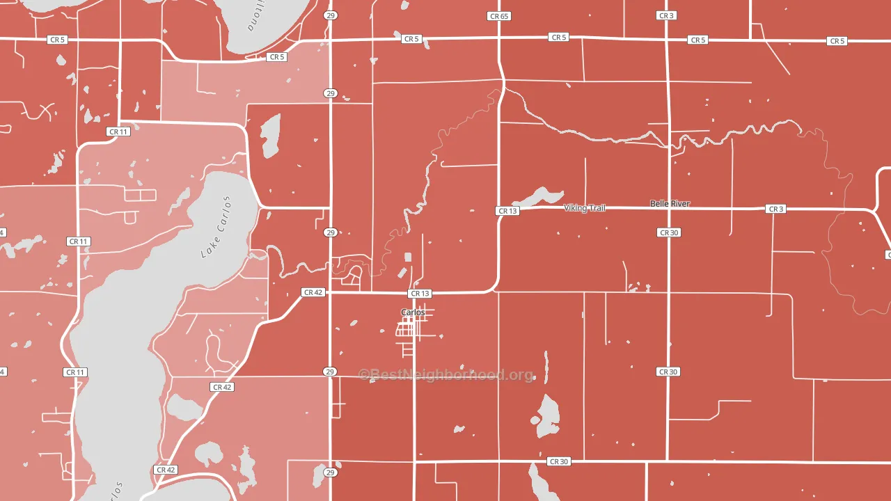 56319, MN block-group political-lean map