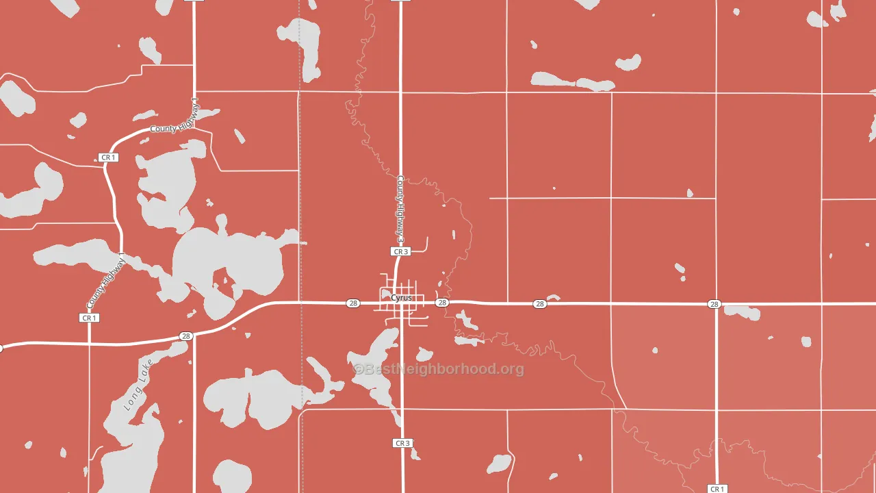 56323, MN block-group political-lean map