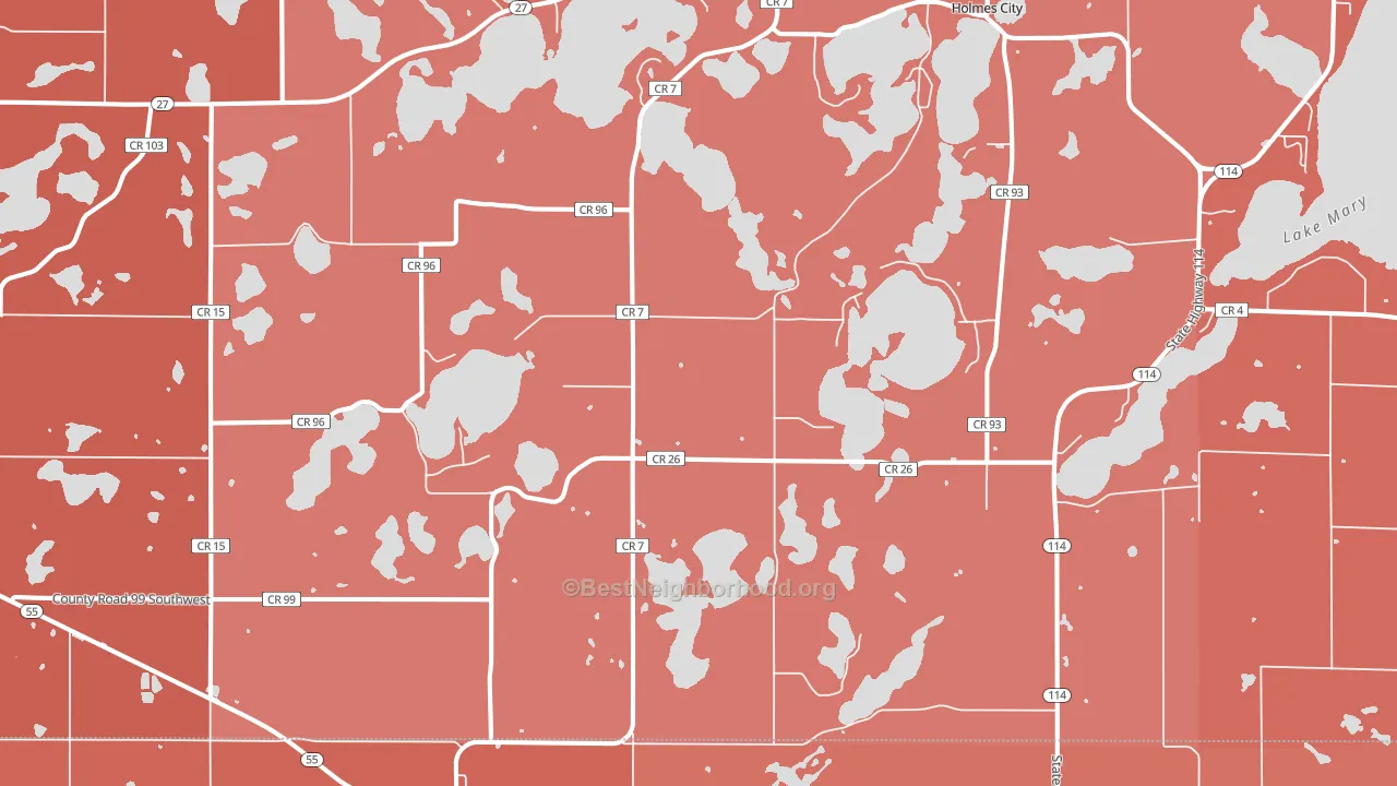 56327, MN block-group political-lean map