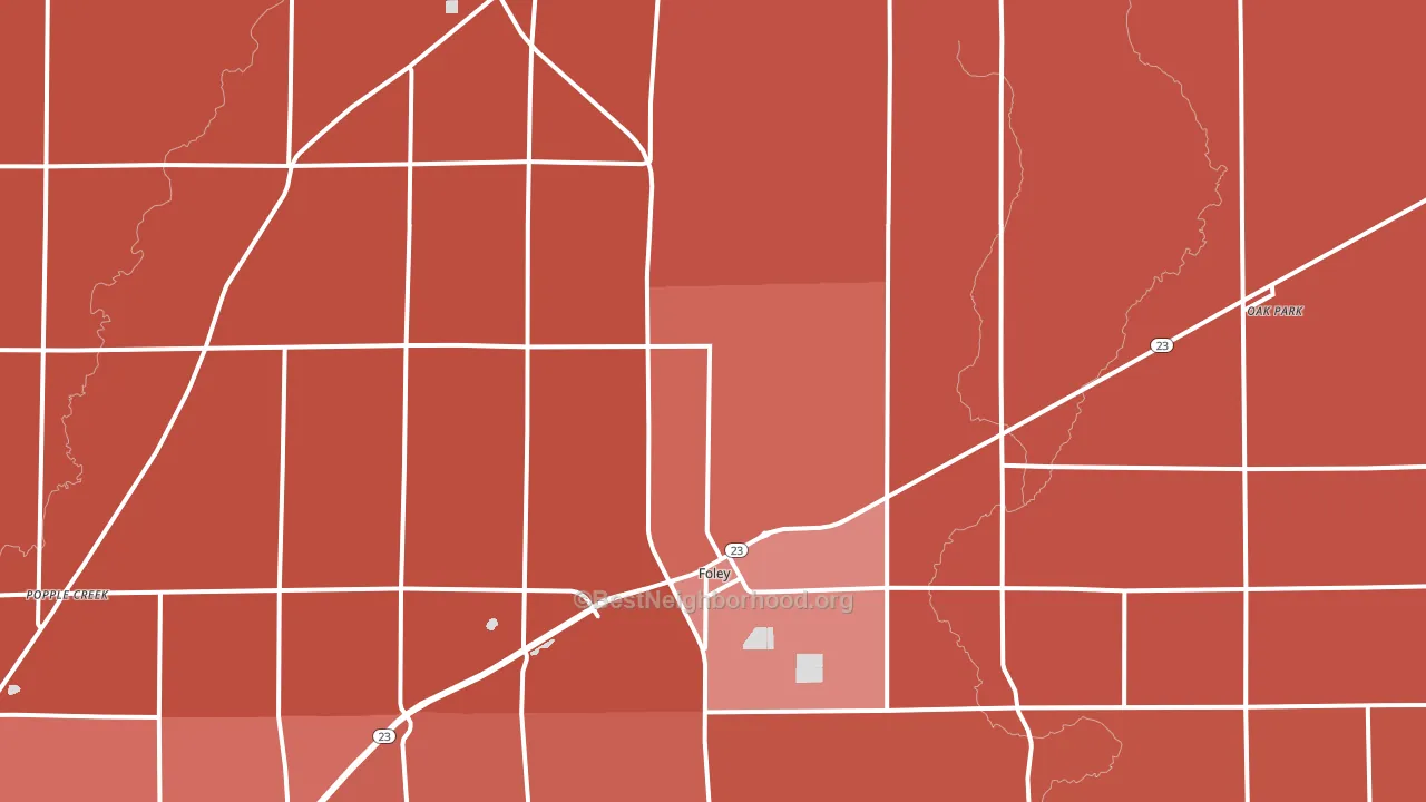 56329, MN block-group political-lean map