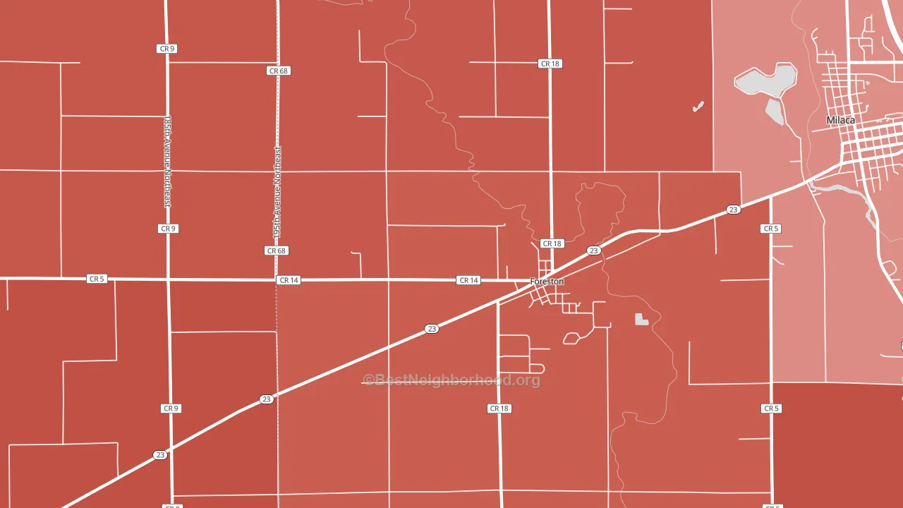 56330, MN block-group political-lean map