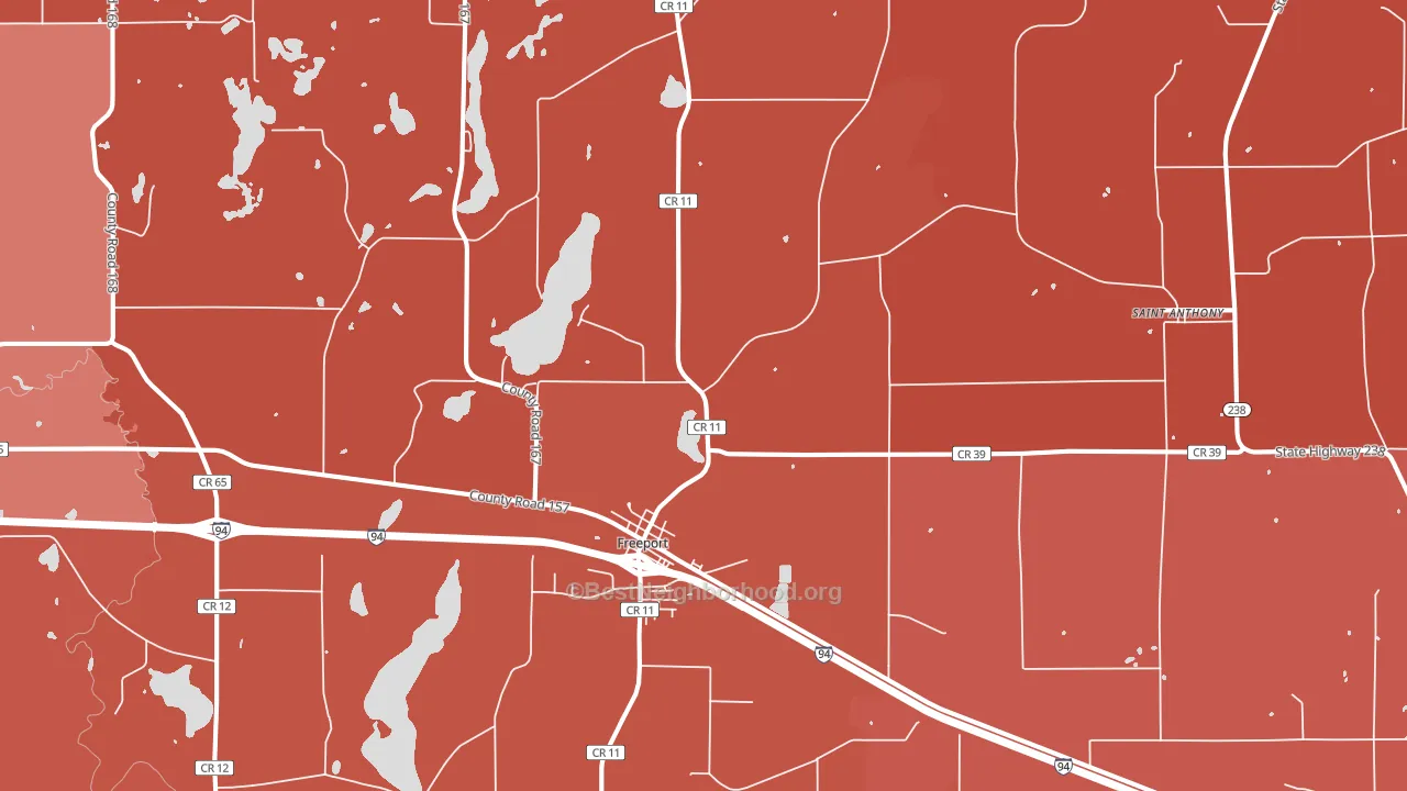 56331, MN block-group political-lean map