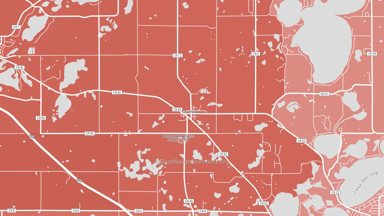 56332, MN block-group political-lean map
