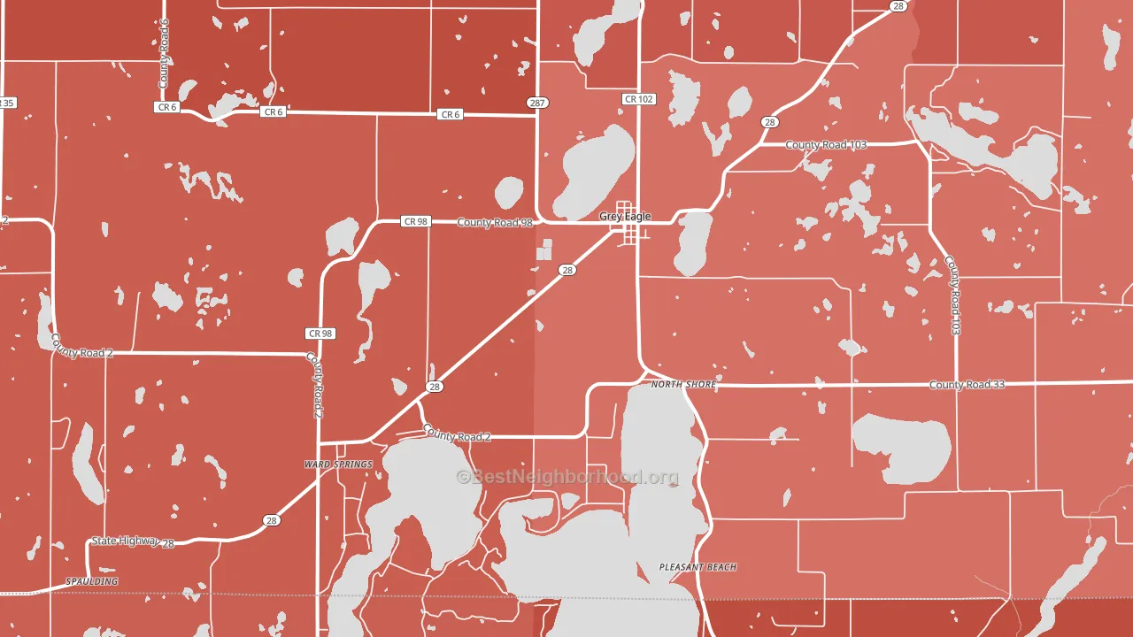 56336, MN block-group political-lean map