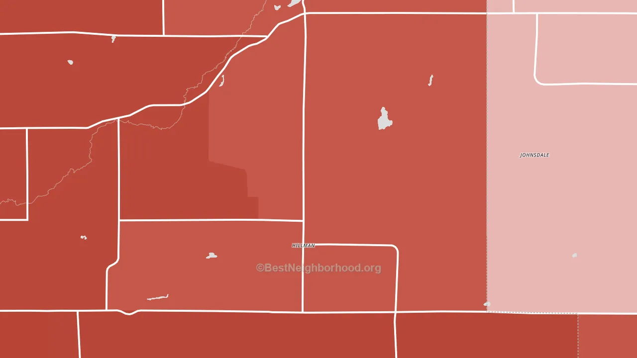 56338, MN block-group political-lean map