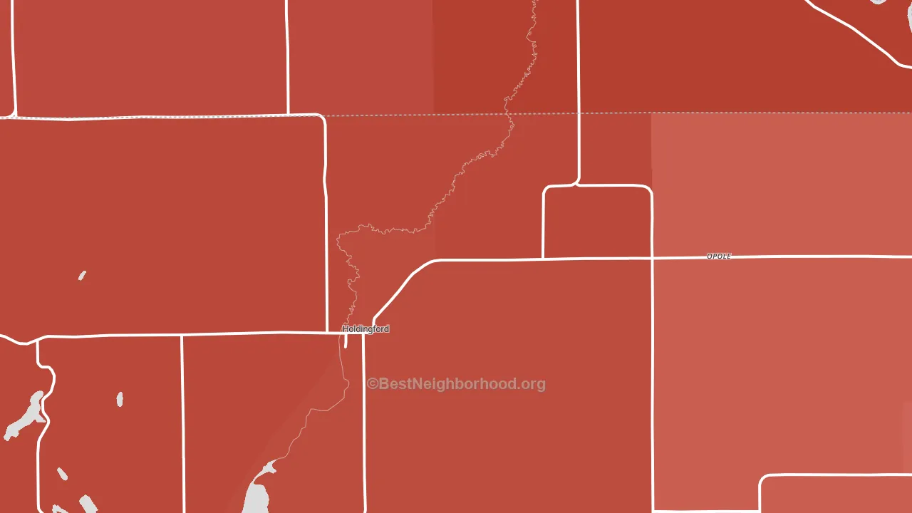 56340, MN block-group political-lean map