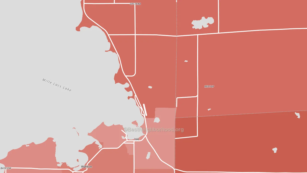 56342, MN block-group political-lean map