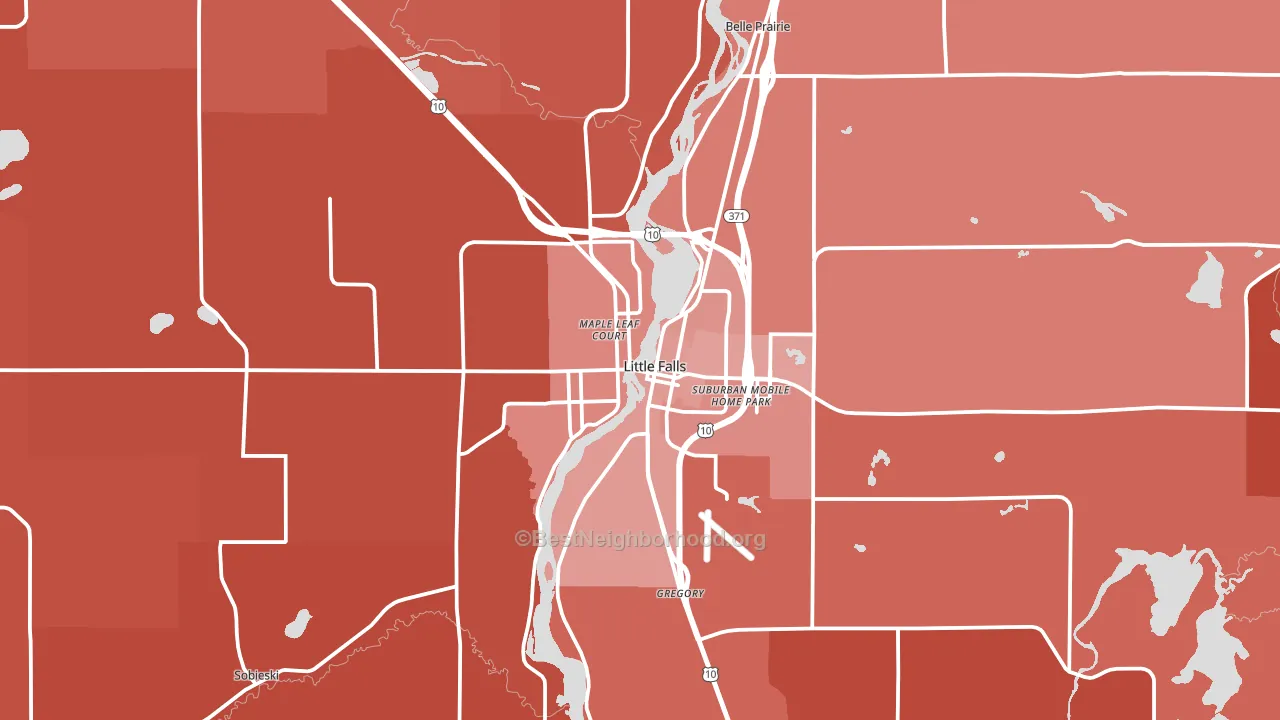 56345, MN block-group political-lean map