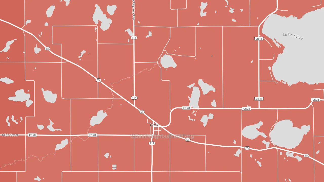 56349, MN block-group political-lean map
