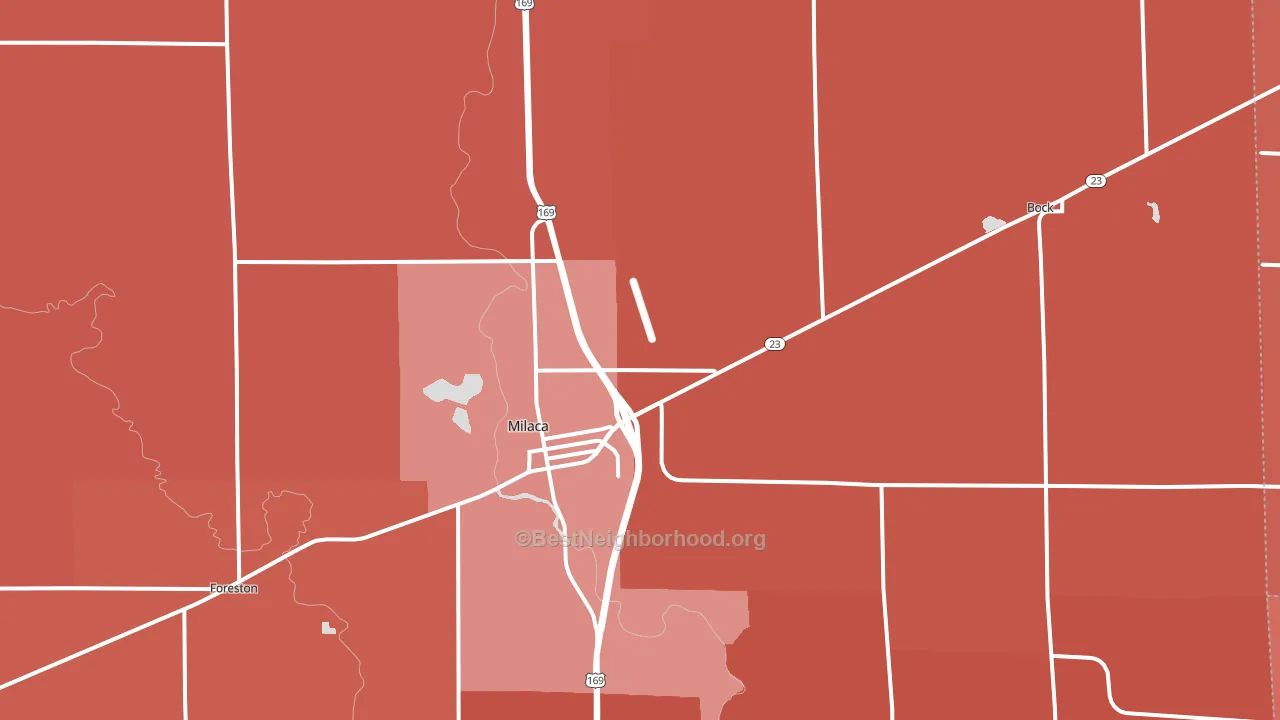56353, MN block-group political-lean map