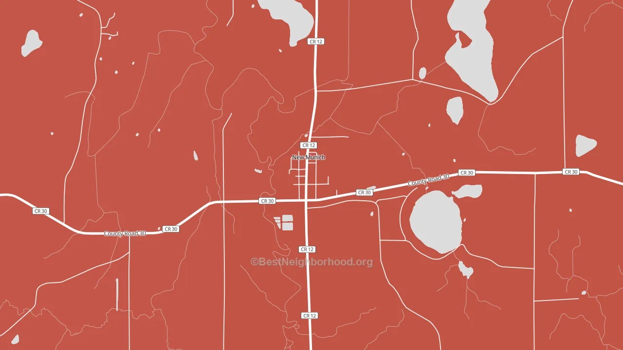 56356, MN block-group political-lean map