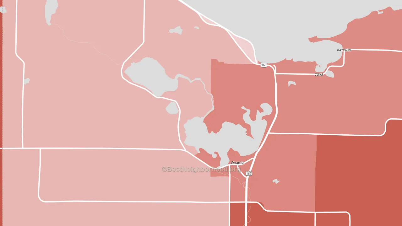 56359, MN block-group political-lean map
